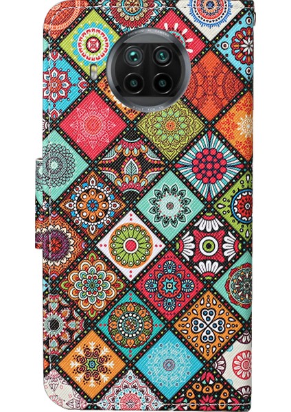 Xiaomi Mi 10T Lite 5g-Etnik Desen Için Tpu+Pu Deri Cüzdan Standlı Telefon Kılıfı (Yurt Dışından)