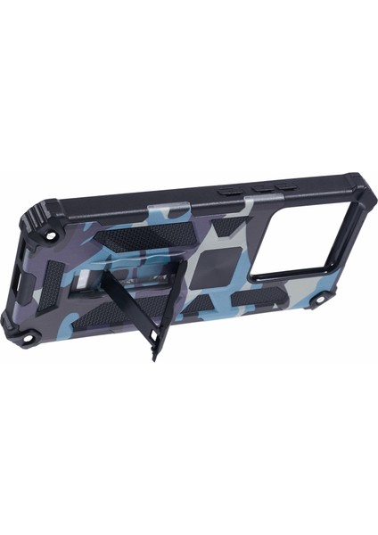 Xiaomi Redmi Note 13 Pro 5g Kılıf Kamuflaj Pc+Tpu Telefon Kılıfı, Kickstand-Lacivert (Yurt Dışından) fırsatları