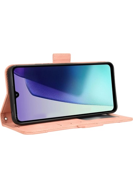 Xiaomi Redmi 14C 4g Deri Kılıf Telefon Cüzdan Kapağı Çoklu Kart Yuvaları Ile-Pembe (Yurt Dışından) fırsatları