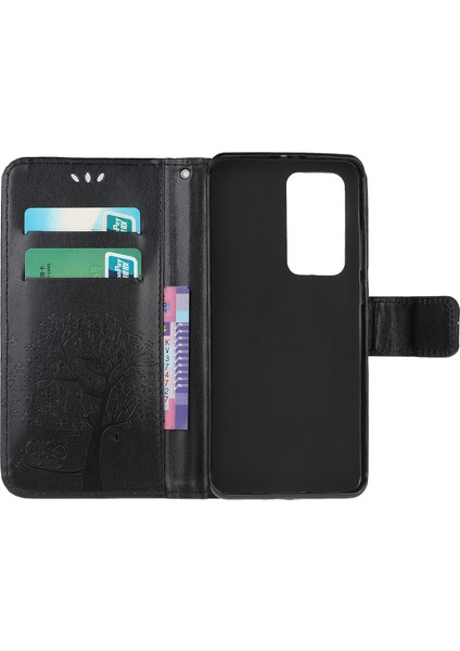 Xiaomi Redmi K30S-SIYAH Için Baskı Ağacı Baykuş Pu Deri Cüzdan Kılıf (Yurt Dışından) fırsatları