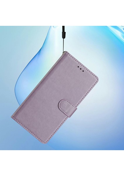 Xiaomi Redmi Note 13 Pro 5g Deri Telefon Kılıfı Cüzdan Standı Kapağı ile Kullanışlı Kayış-Mor (Yurt Dışından)