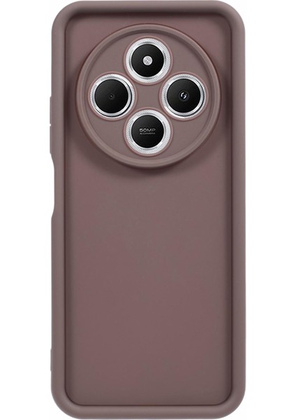 Xiaomi Redmi 14C 4g Kılıf Yivli Tasarım Tpu Kaymaz Telefon Kapağı-Kahverengi (Yurt Dışından)
