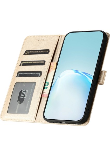 Xiaomi Redmi Için 14C 4g Cüzdan Kılıf Deri Folyo Telefon Kapağı Manyetik Toka-Altın (Yurt Dışından) fiyatları