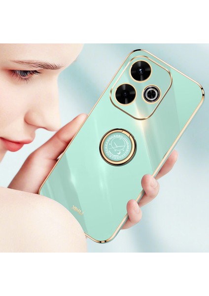 Xiaomi Redmi 13 5g/4g Kılıf Halkası Kickstand Galvanik Tpu Telefon Kapağı-Pembe (Yurt Dışından) fiyatları