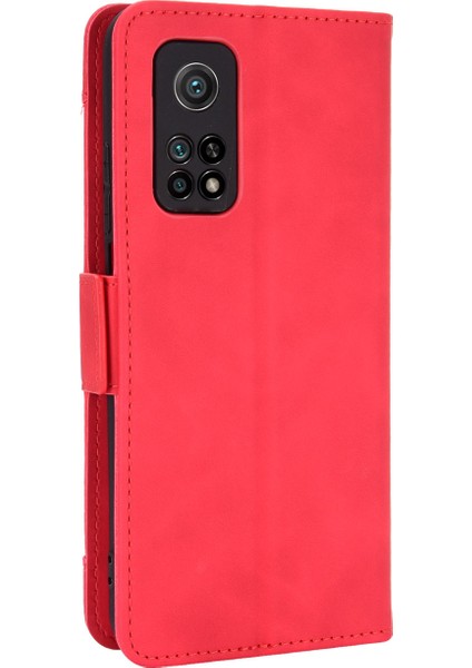Xiaomi Redmi K30S-RED Için Çoklu Kart Yuvaları Deri Cüzdan Telefon Kılıfı (Yurt Dışından) fırsatları