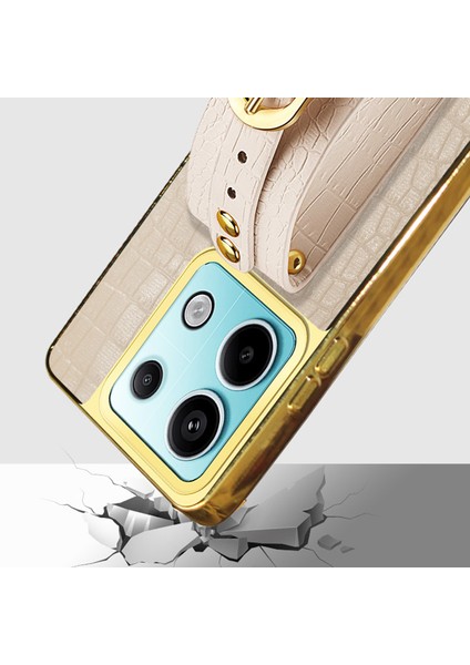 Xiaomi Redmi Note 13 Pro 5g Kılıf Deri+Tpu Çizilmez Telefon Kılıfı - Bileklik-Yeşil (Yurt Dışından) indirimleri
