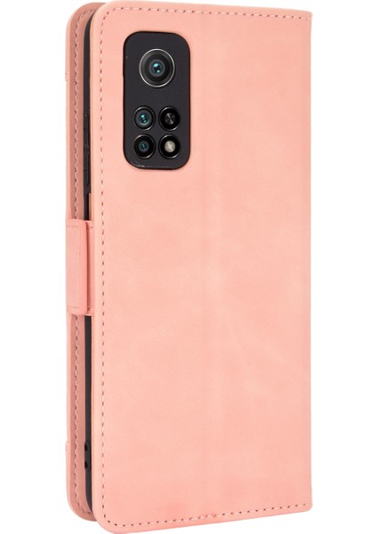 Xiaomi Redmi K30S-PEMBE Için Çoklu Kart Yuvaları Deri Cüzdan Telefon Kılıfı (Yurt Dışından) fırsatları