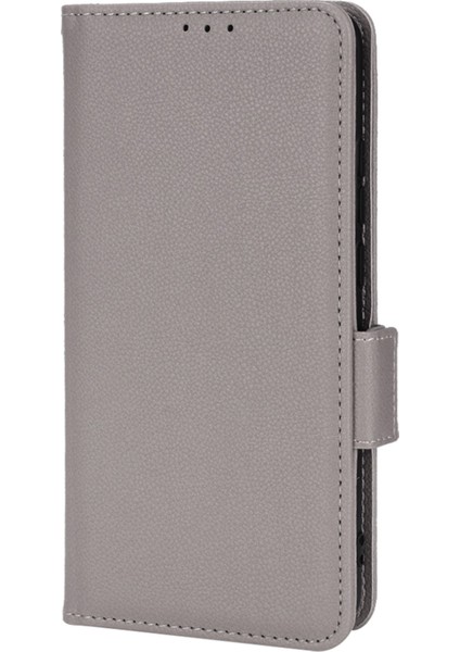 Xiaomi Redmi 9A Litchi Doku Çizilmeye Dayanıklı Pu Deri Cüzdan Telefon Kılıfı Için Stand-Gri (Yurt Dışından) fiyatları