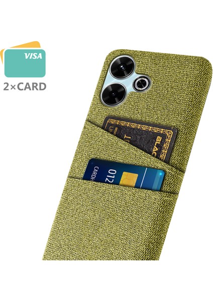 Xiaomi Redmi 13 4g Kılıf Bezi + Çift Kart Yuvalı Sert Pc Telefon Kapağı-Sarı (Yurt Dışından) fiyatları