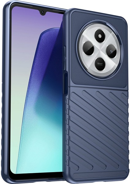 Xiaomi Redmi Için 14C 4g Kılıf Dimi Doku Tpu Darbeye Dayanıklı Koruyucu Telefon Kapağı-Mavi (Yurt Dışından)