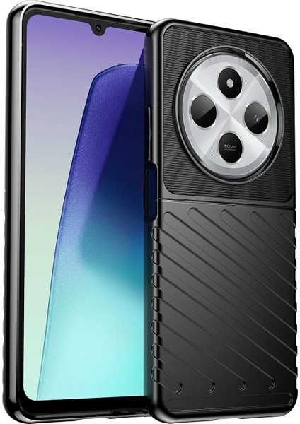 Xiaomi Redmi Için 14C 4g Kılıf Dimi Doku Tpu Darbeye Dayanıklı Koruyucu Telefon Kapağı-Siyah (Yurt Dışından)