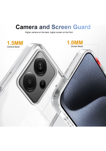 Xiaomi Redmi Note 13 Pro+5g Şeffaf Telefon Kılıfı Tpu Pc Kaymaz Damla Korumalı Arka Kapak-Şeffaf (Yurt Dışından) fiyatları