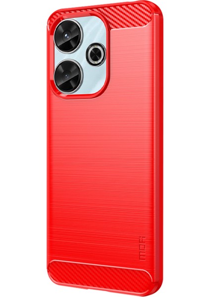 Xiaomi Redmi 13 5g/13 4g Tpu Telefon Kılıfı Karbon Fiber Doku-Kırmızı Için (Yurt Dışından) indirimleri