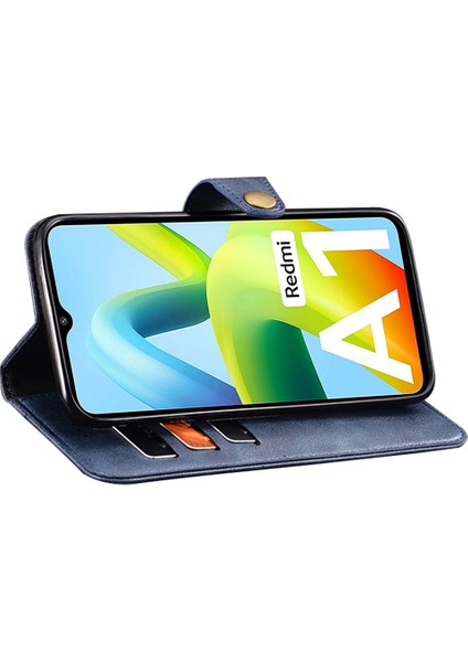 Xiaomi Redmi Için A1 + 4g Damla Geçirmez Cep Telefonu Kılıfı Çanta Ince Doku Pu Deri Flip Cüzdan Kapak Standı-Kahverengi (Yurt Dışından)