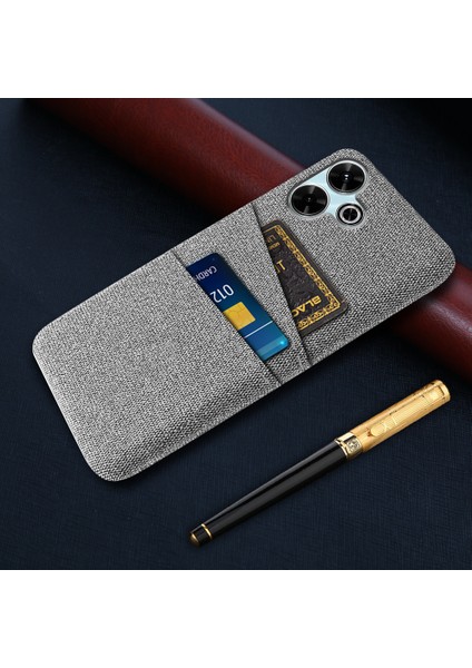 Xiaomi Redmi 13 4g Kılıf Bezi + Çift Kart Yuvalı Sert Pc Telefon Kapağı-Açık Gri (Yurt Dışından) indirimleri