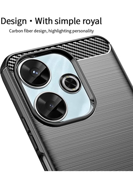 Xiaomi Redmi 13 5g/13 4g Tpu Telefon Kılıfı Karbon Fiber Doku-Mavi Için (Yurt Dışından) fırsatları