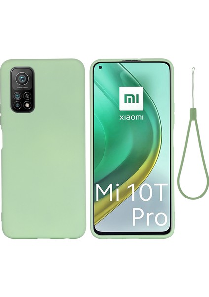 Xiaomi Mi 10T 5g/mi 10T Pro 5g-Yeşil Için Sıvı Silikon Süper Ince Telefon Koruyucu Kılıf (Yurt Dışından)