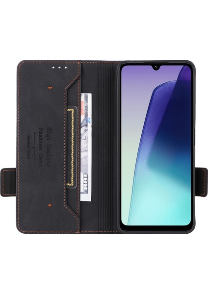 Xiaomi Redmi Için 14C 4g Kılıf Deri Cüzdan Çevirmeli Telefon Kapağı Donanım Dekorlu-Siyah (Yurt Dışından) fiyatları