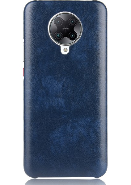 Xiaomi Redmi K30 Pro Için Litchi Deri Kaplamalı Sert Pc Kapağı -Mavi (Yurt Dışından) modelleri