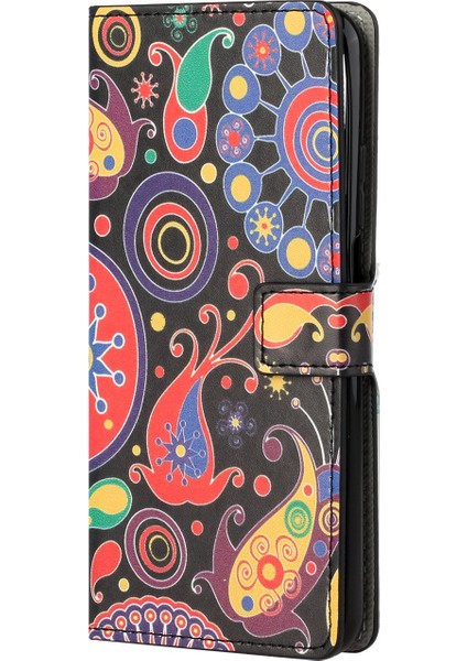 Desen Baskı Pu Deri Cüzdan Standı Koruyucu Kapak Için Xiaomi Redmi K30S-PAISLEY Flower (Yurt Dışından) modelleri
