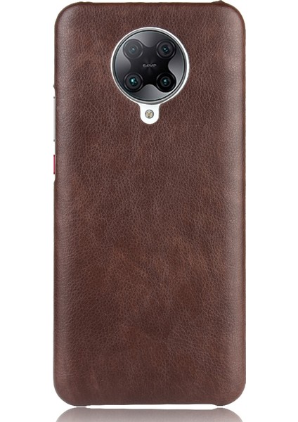 Xiaomi Redmi K30 Pro Için Litchi Deri Kaplamalı Sert Pc Kapağı -Kahverengi (Yurt Dışından) fiyatları