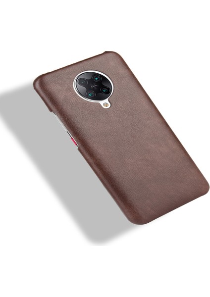 Xiaomi Redmi K30 Pro Için Litchi Deri Kaplamalı Sert Pc Kapağı -Kahverengi (Yurt Dışından) fırsatları