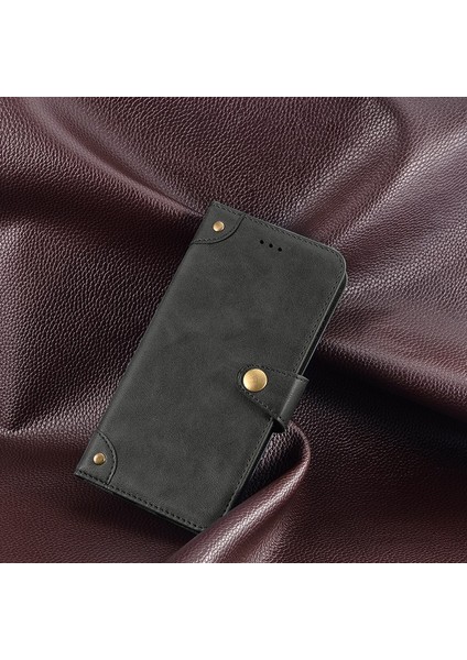 Xiaomi Redmi Için A1 + 4g Drop-Proof Cep Telefonu Kılıfı Çanta Ince Doku Pu Deri Flip Cüzdan Kapak Standı-Siyah (Yurt Dışından)