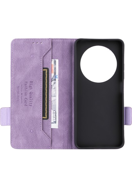 Xiaomi Redmi Için 14C 4g Kılıf Deri Cüzdan Çevirmeli Telefon Kapağı Donanım Dekorlu-Mor (Yurt Dışından) indirimleri