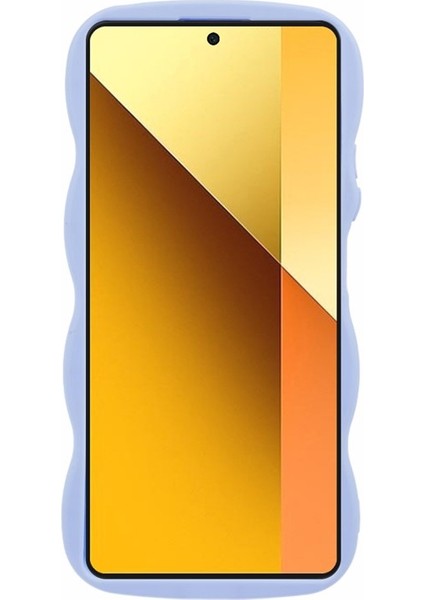 Xiaomi Poco M6 Pro 4g Kılıf Dalga Kenar Tpu Kapak Için Temperli Cam Film-Mor (Yurt Dışından)