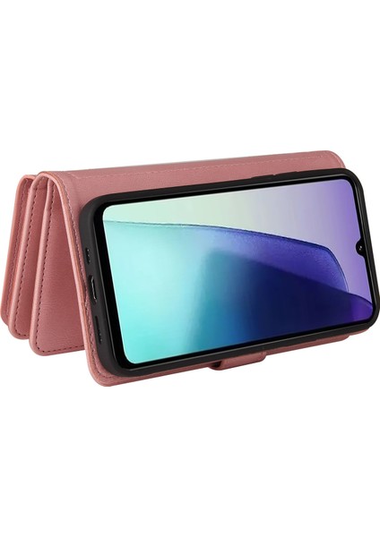 Xiaomi Redmi 14C 4g Telefon Kılıfı Fermuarlı Cüzdan Deri Stand Kapağı-Pembe (Yurt Dışından) fiyatları