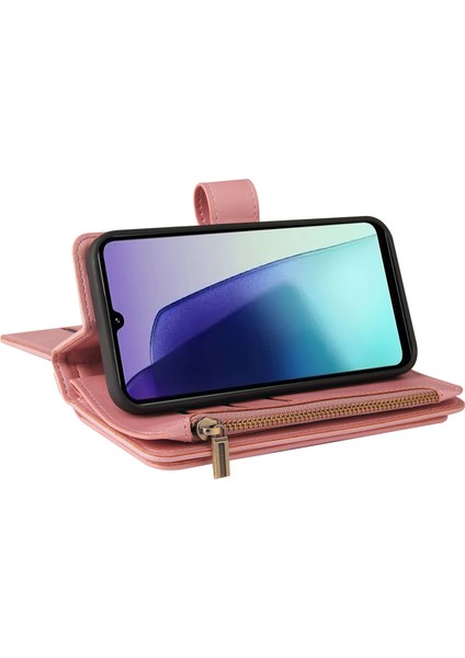 Xiaomi Redmi 14C 4g Telefon Kılıfı Fermuarlı Cüzdan Deri Stand Kapağı-Pembe (Yurt Dışından) modelleri