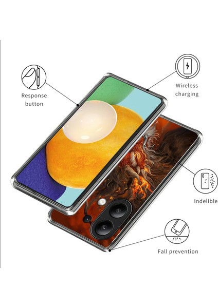 Xiaomi Redmi Note 13 4g Kılıf Için Şok Emici Tpu Desen Baskılı Telefon Kapağı-Stil K (Yurt Dışından) modelleri