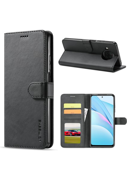 Xiaomi Mi 10T Lite 5g Stand Shell-Siyah Için Deri Cüzdan Kılıf (Yurt Dışından)
