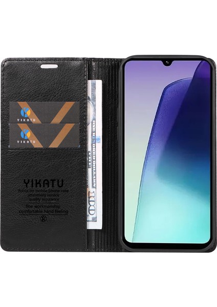 Xiaomi Redmi Için 14C 4g Kılıf Cüzdan Litchi Tahıl Deri Telefon Kapağı Manyetik Otomatik Emilmiş-Siyah (Yurt Dışından) fiyatları