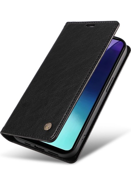 Xiaomi Redmi Için 14C 4g Kılıf Cüzdan Litchi Tahıl Deri Telefon Kapağı Manyetik Otomatik Emilmiş-Siyah (Yurt Dışından) indirimleri