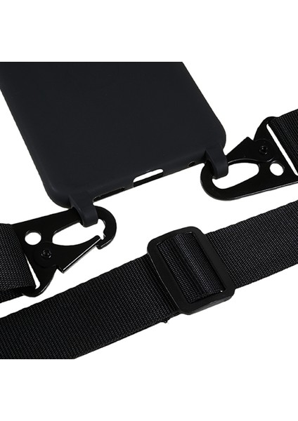 Xiaomi Redmi Note 11 4g(Qualcomm) Yumuşak Tpu Telefon Kılıfı Mat Kaplama Anti-Damla Kapaklı Geniş Kordon-Siyah (Yurt Dışından) fırsatları