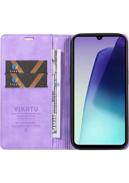 Xiaomi Redmi Için 14C 4g Kılıf Cüzdan Litchi Tahıl Deri Telefon Kapağı Manyetik Otomatik Emilmiş-Mor (Yurt Dışından) fiyatları