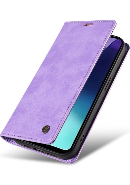 Xiaomi Redmi Için 14C 4g Kılıf Cüzdan Litchi Tahıl Deri Telefon Kapağı Manyetik Otomatik Emilmiş-Mor (Yurt Dışından) indirimleri