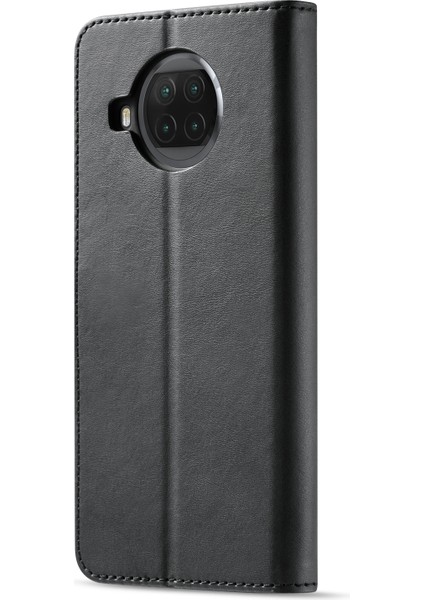 Xiaomi Mi 10T Lite 5g Stand Shell-Siyah Için Deri Cüzdan Kılıf (Yurt Dışından)