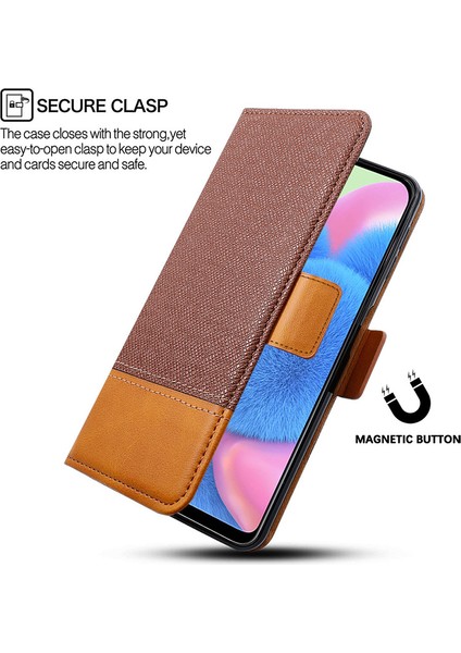 Xiaomi Poco C75 4g Kılıf Renk Ekleme Pu Deri Cüzdan Telefon Kapağı-Mavi Için (Yurt Dışından)