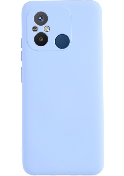 Xiaomi Redmi 12C 4g Sıvı Silikon Tpu 2.0mm Kalın Ark Kenar Telefon Kapağı-Mor Için Cep Telefonu Kılıfı (Yurt Dışından)