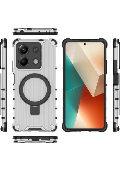 Xiaomi Redmi Note 13 5g Kılıfı Için Kickstand Pc+Tpu Telefon Kapağı Magsafe-Şeffaf ile Uyumlu (Yurt Dışından) fırsatları