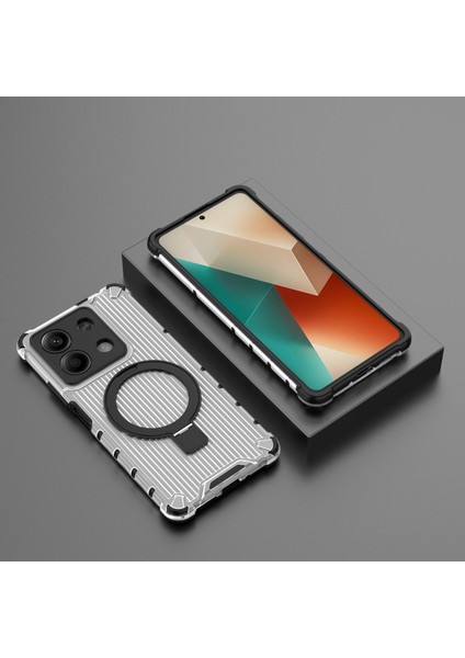 Xiaomi Redmi Note 13 5g Kılıfı Için Kickstand Pc+Tpu Telefon Kapağı Magsafe-Şeffaf ile Uyumlu (Yurt Dışından) indirimleri