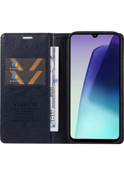 Xiaomi Redmi Için 14C 4g Kılıf Cüzdan Litchi Tahıl Deri Telefon Kapağı Manyetik Otomatik Emilmiş-Lacivert (Yurt Dışından) fiyatları