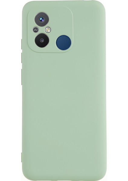 Xiaomi Redmi 12C 4g Sıvı Silikon Tpu 2.0mm Kalın Ark Kenar Telefon Kapağı-Yeşil Için Cep Telefonu Kılıfı (Yurt Dışından)