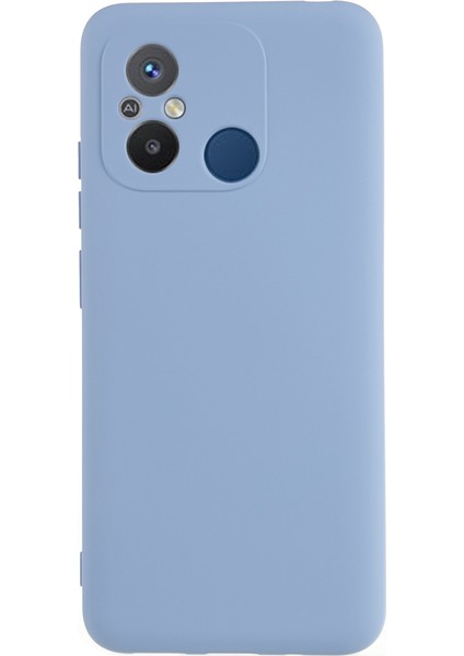 Xiaomi Redmi 12C 4g Sıvı Silikon Tpu 2.0mm Kalın Ark Kenar Telefon Kapağı-Gri Için Cep Telefonu Kılıfı (Yurt Dışından)