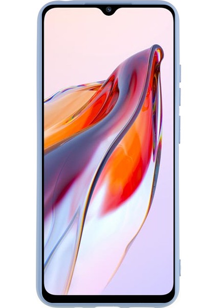 Xiaomi Redmi 12C 4g Sıvı Silikon Tpu 2.0mm Kalın Ark Kenar Telefon Kapağı-Gri Için Cep Telefonu Kılıfı (Yurt Dışından) modelleri