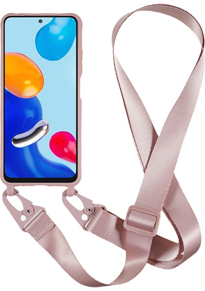 Xiaomi Redmi Için Not 11 4g(Qualcomm) Yumuşak Tpu Telefon Kılıfı Mat Kaplama Anti-Damla Kapak Geniş Kordon-Derin Pembe (Yurt Dışından) fiyatları