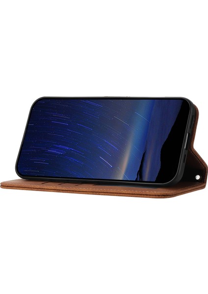 Xiaomi Redmi 14C 4g Kılıf Cüzdan Pu Deri Baskılı Desen Telefon Kapağı-Kahverengi (Yurt Dışından) fırsatları