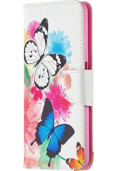 Xiaomi Redmi K30S-VIVID Butterfly Için Desen Baskı Deri Cüzdan Koruyucu Kabuk (Yurt Dışından) fiyatları
